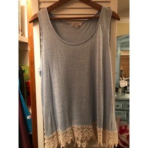 light blue tank